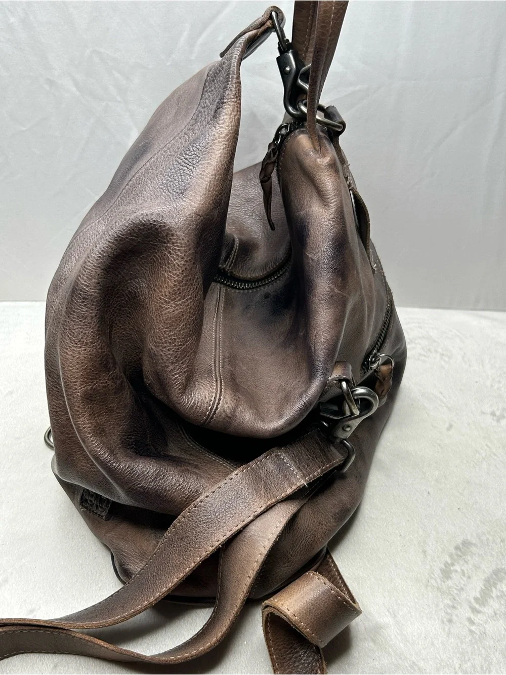 BED STU Delta Convertible Backpack Leather Boho